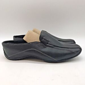 Sbicca of California Dale Slip On Mules Women's 9W Black Leather Driving Shoes
